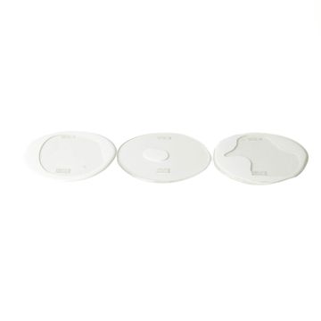Table-Mates Small Set of Three - Clear, White by corsi design - view 2