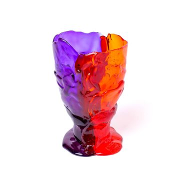 Twins C Vase - Clear Orange, Purple by corsi design - view 2