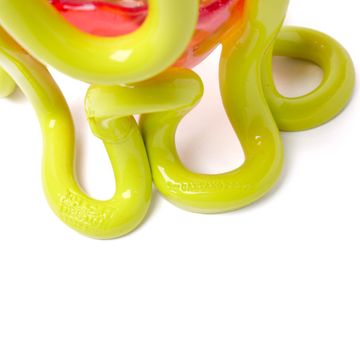 Indian Summer Vase S - Clear Light Ruby, Fluo Yellow by corsi design - view 6