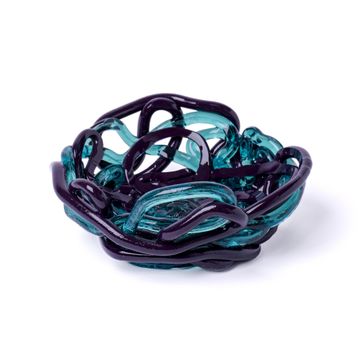 Tutti Frutti II Special Basket  S - Clear Aqua, Matt Aubergine by corsi design - view 2