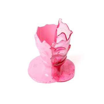 Twins C Vase S - Clear Light Fuchsia, Pink by corsi design - view 3
