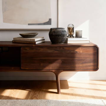 Fawn Lowboard - Two Drawers, Walnut by GAZZDA - view 6