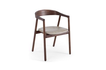 Muna Chair - Walnut, Upholstered by GAZZDA - view 2