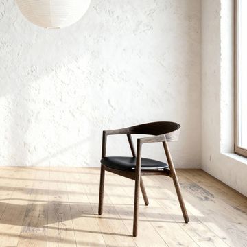 Muna Chair - Smoked Oak, Upholstered by GAZZDA - view 3