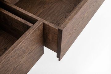 Fawn Lowboard - Three Drawers, Smoked Oak by GAZZDA - view 7