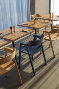 Flip Chair - Oak, Blue by GAZZDA - view 4