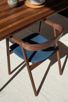 Muna Chair - Walnut, Upholstered by GAZZDA - view 8