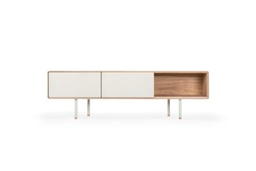 Fina Lowboard - Two Drawers, Off-White by GAZZDA - view 9