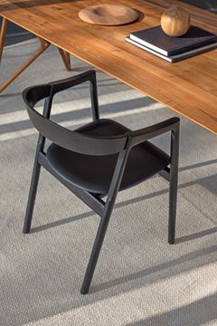 Muna Chair - Lacquered Oak, Upholstered by GAZZDA - view 4