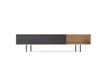 Fina Lowboard - Two Drawers, Black by GAZZDA - view 2
