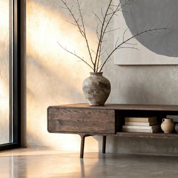 Fawn Lowboard - Two Drawers, Smoked Oak by GAZZDA - view 4