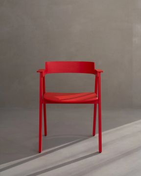 Flip Chair - Oak, Red by GAZZDA - view 9