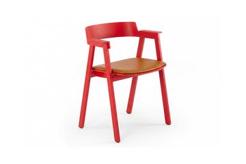 Flip Chair - Oak, Red by GAZZDA - view 2