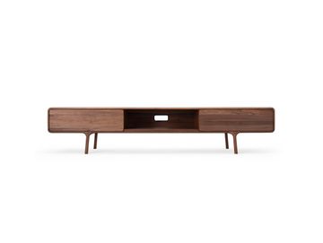 Fawn Lowboard - Two Drawers, Walnut by GAZZDA - view 8