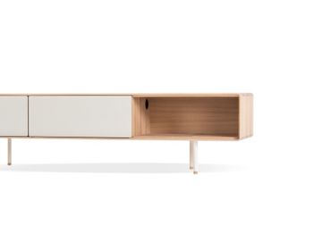 Fina Lowboard - Two Drawers, Off-White by GAZZDA - view 5