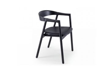 Muna Chair - Lacquered Oak, Upholstered by GAZZDA - view 7