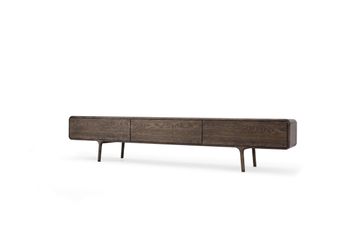 Fawn Lowboard - Three Drawers, Smoked Oak by GAZZDA - view 9