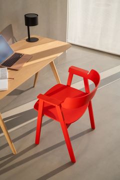 Flip Chair - Oak, Red by GAZZDA - view 8