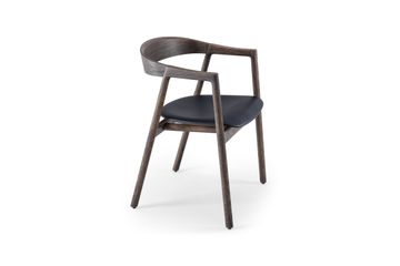 Muna Chair - Smoked Oak, Upholstered by GAZZDA - view 6