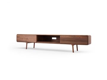 Fawn Lowboard - Two Drawers, Walnut by GAZZDA - view 2