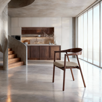Muna Chair - Walnut, Upholstered by GAZZDA - view 3