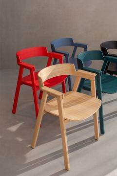 Flip Chair - Oak, Red by GAZZDA - view 5