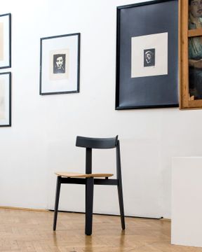 Nora Chair - Lacquered Oak, Veneer Seat by GAZZDA - view 4