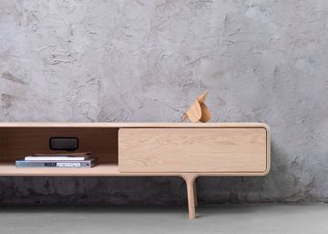 Fawn Lowboard - Two Drawers, Oak by GAZZDA - view 7