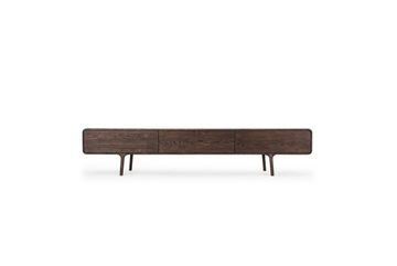 Fawn Lowboard - Three Drawers, Smoked Oak by GAZZDA - view 2