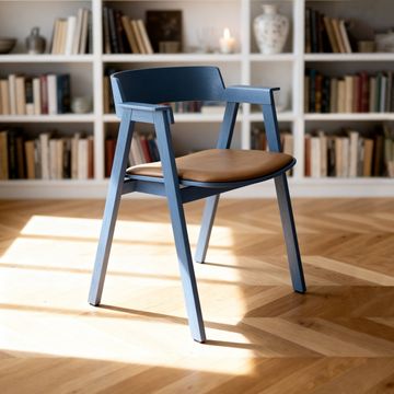 Flip Chair - Oak, Blue by GAZZDA - view 7