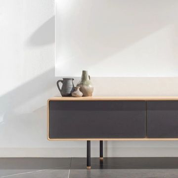 Fina Lowboard - Two Drawers, Black by GAZZDA - view 6