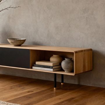 Fina Lowboard - Two Drawers, Black by GAZZDA - view 5