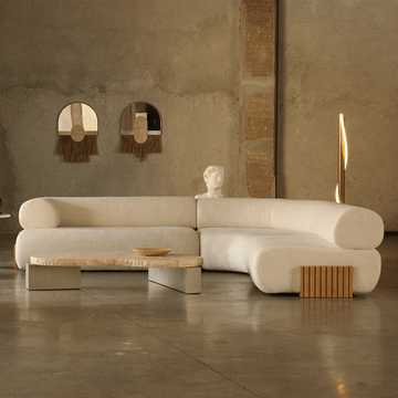 souk ecru shell mirror by DOOQ - view 4