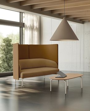 Kern KER0010 + KER1020PC Armchair with swivel base + Privacy screen by INCLASS - view 2
