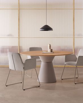 Altea Armchair with high back (5 spoke aluminum swivel base on caster + tilt mechanism) by INCLASS - view 3