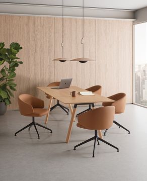 Binar 60 Armchair with low back and cantilever base by INCLASS - view 2