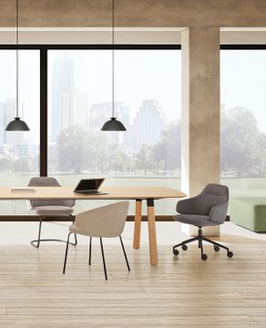 Binar 60 Armchair with low back and cantilever base by INCLASS - view 3