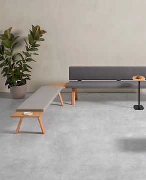Plania Bench Benches composition with and without backrest using connecting tables by INCLASS - view 3