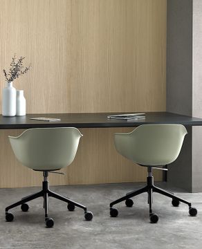 Taia Armchair with 4 leg frame (plain upholstered seat shell) by INCLASS - view 3