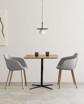 Taia Armchair with 4 leg frame (plain upholstered seat shell) by INCLASS - view 4