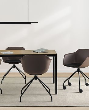 Taia Armchair with 4 leg frame (plain upholstered seat shell) by INCLASS - view 8