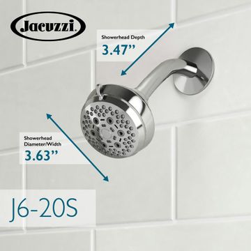 J6-20S Showerhead by Jacuzzi® - view 2