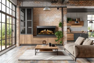 Holographic Fireplace - E-one 100F FR - Freestanding fireplace by KALFIRE - view 7