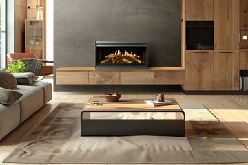 Holographic Fireplace - E-one 100F FR - Freestanding fireplace by KALFIRE - view 5