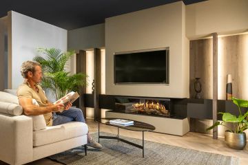 Holographic Fireplace - E-one 130S - 3-sided model by KALFIRE - view 8