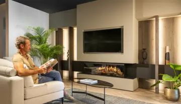 Holographic Fireplace - E-one 130S - 3-sided model by KALFIRE - view 9