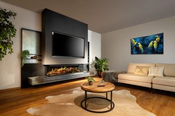 Holographic Fireplace - E-one 160S - 3-sided model by KALFIRE - view 5