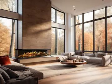Holographic Fireplace - E-one 190S - 3-sided model by KALFIRE - view 6