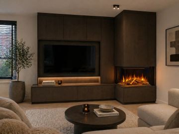 Electric Fireplace - E75/37 - Front Fireplace by KALFIRE - view 2