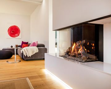 Gas fire -  GP70/55S - 3-sided model by KALFIRE - view 4
